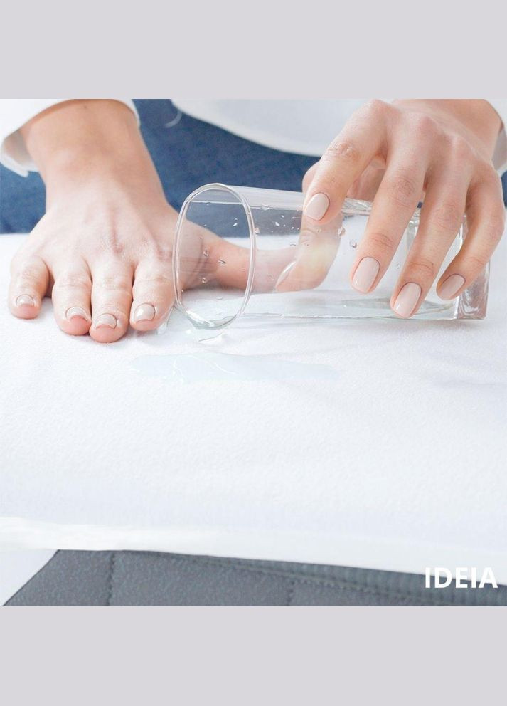 Наматрацник захисний Аква Стоп 160х200 см з еластичними стрічками по кутах, непромокальний, водонепроникний IDEIA (342128373)