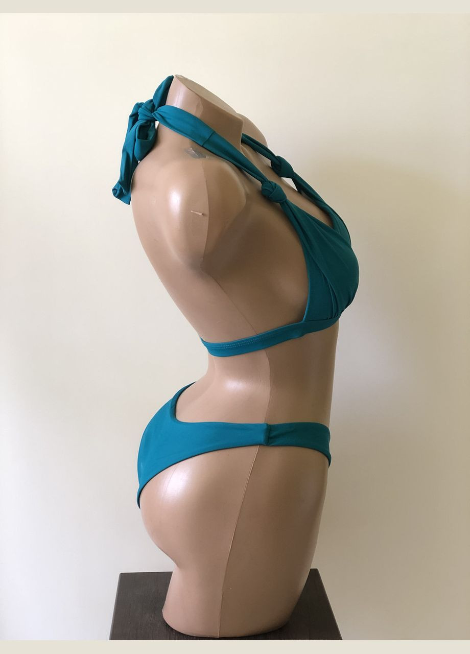 Бирюзовый демисезонный женский раздельный купальник (арт.6055) No Brand