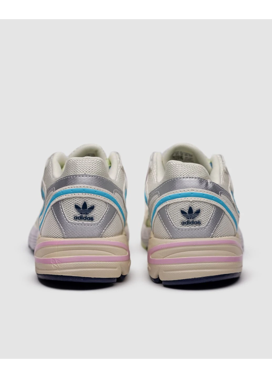 Білі кросівки чоловічі adidas astir wonder white halo green pink адідас астір білі демісезон No Brand