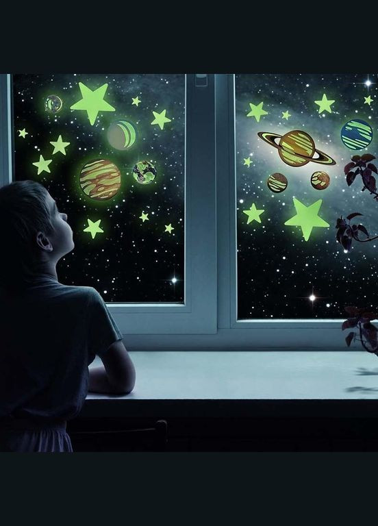 Набір сяючих наклейок Планети і 20 зірок (00-05635) 4M (339782763)