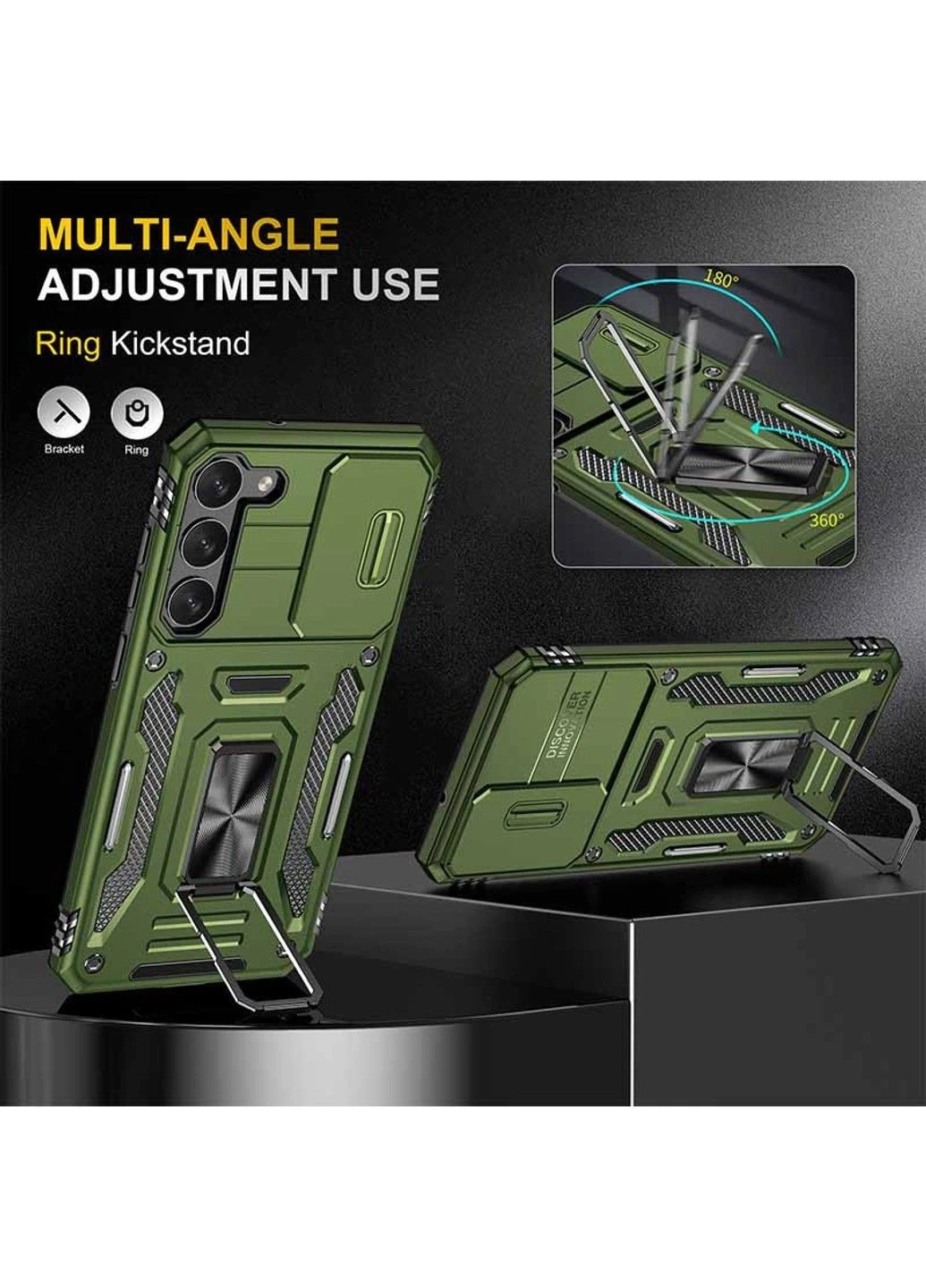 Ударопрочный чехол Camshield Army Ring для Samsung Galaxy S21+ No Brand (383413708)