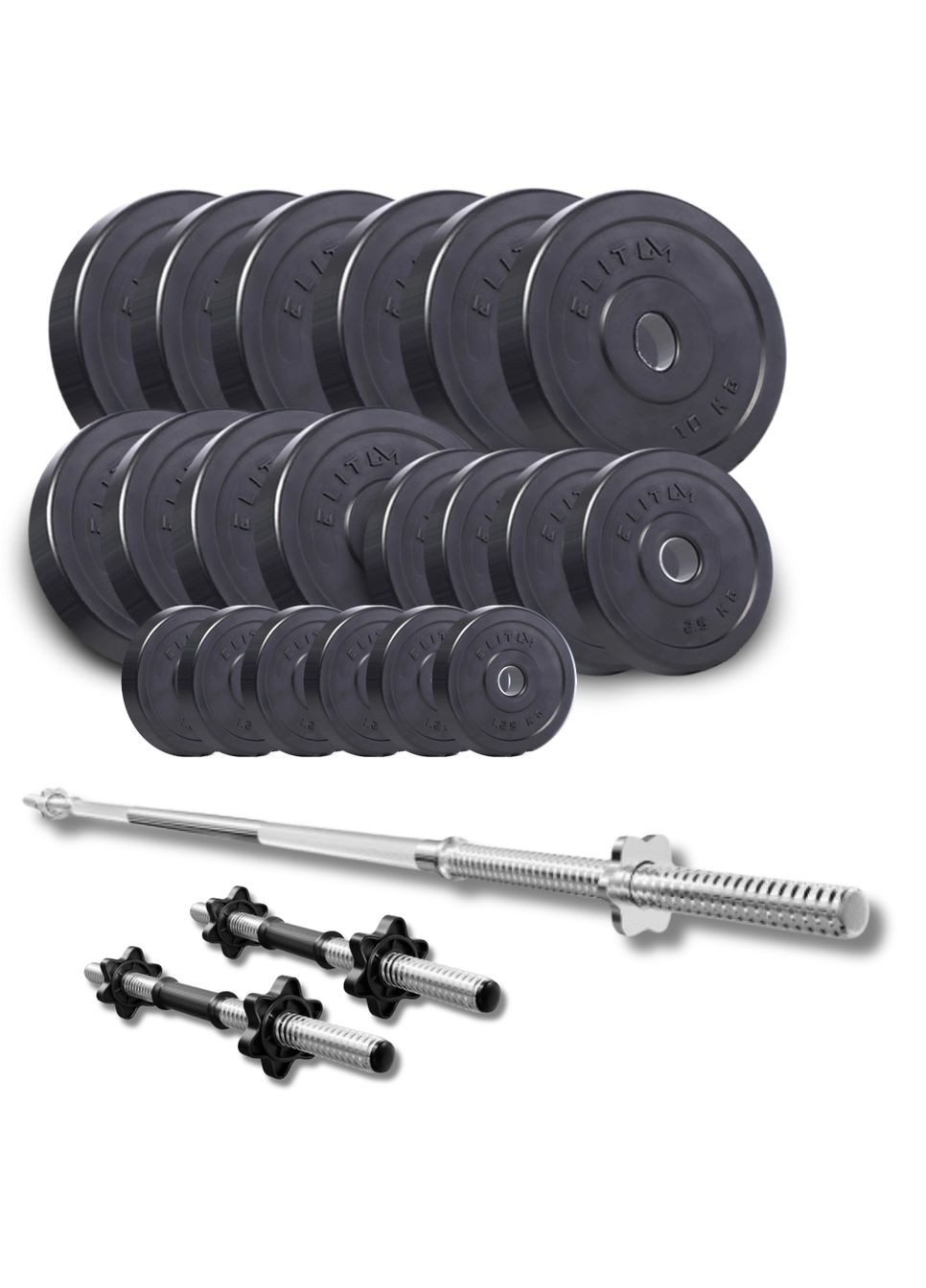 Набір Titan 109кг зі штангою та гантелями Elitum (315141019)