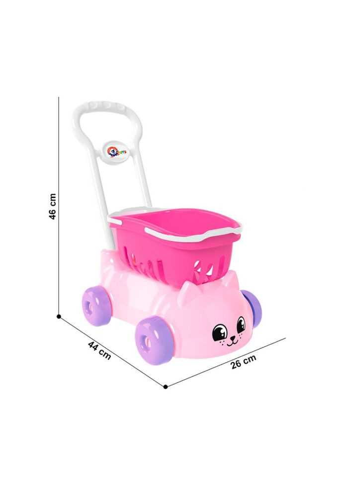 Игрушечная тележка Котик 7587TXK с корзинкой ТехноК (302366859)