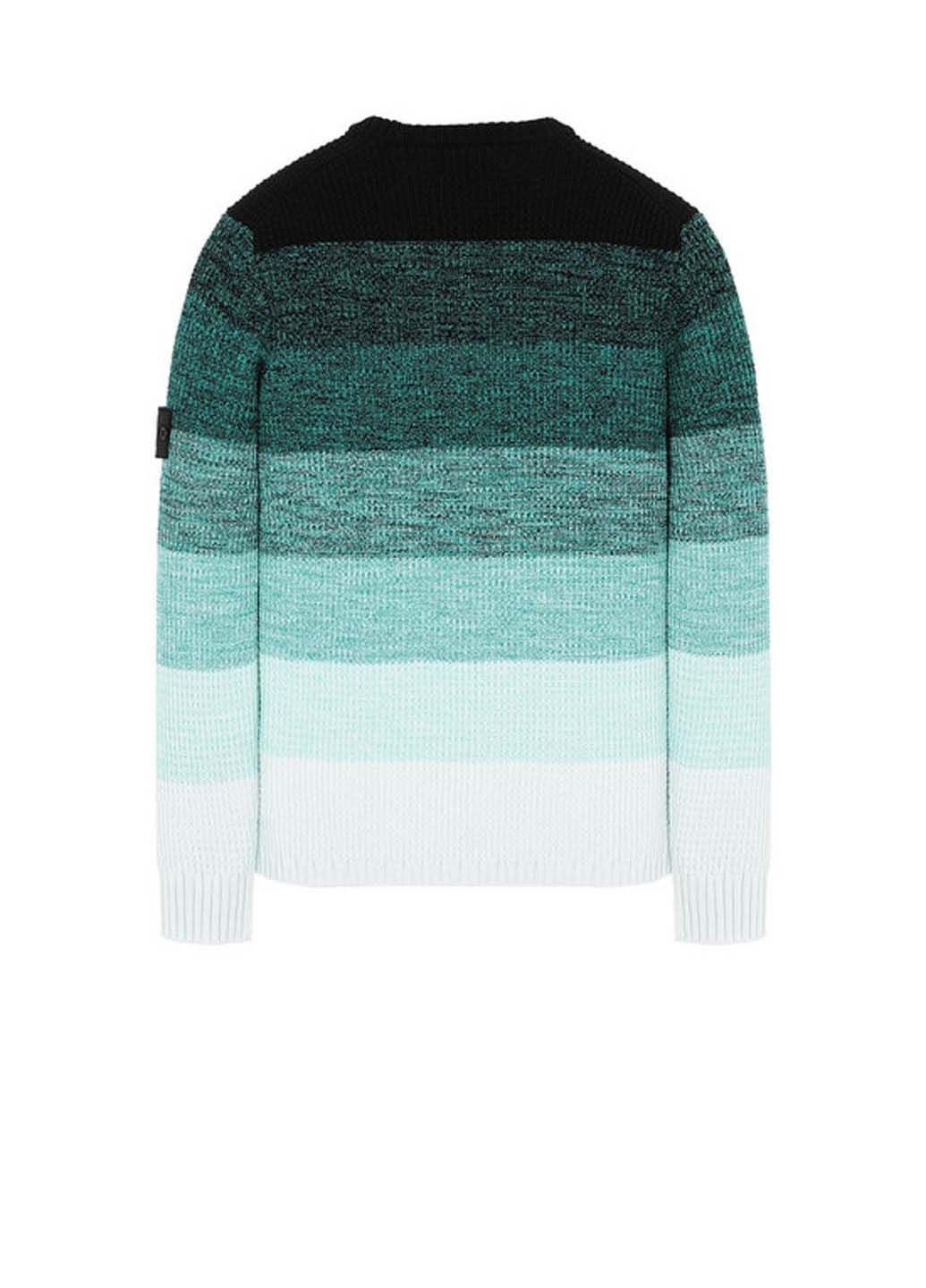 Синий демисезонный свитер 507a4 shadow project crew knitwear sweater Stone Island