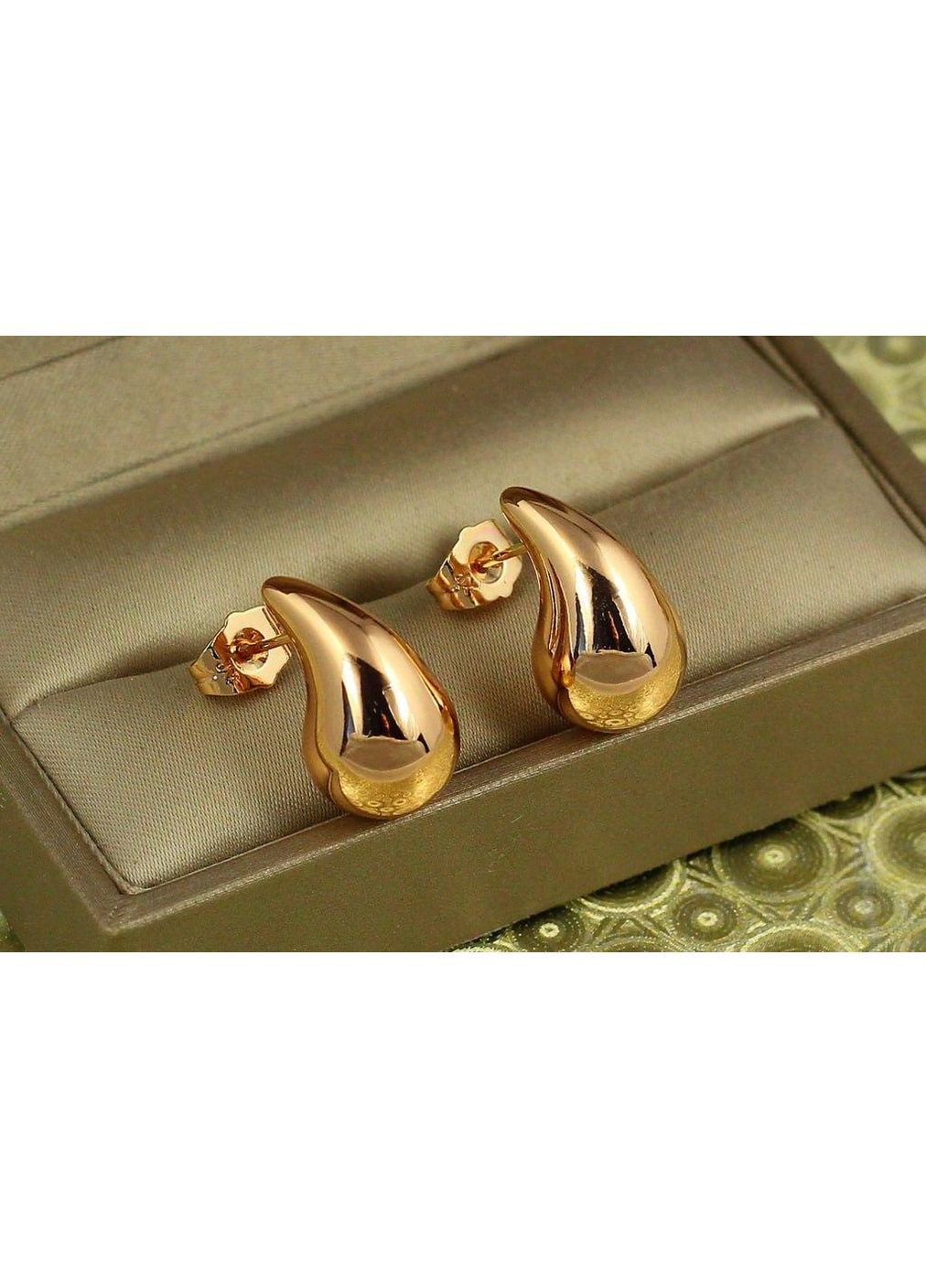 Серьги гвоздики капля Perfect Gloss 1,9 см золотистые love-shopping Xuping Jewelry (362504605)