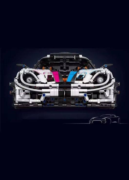 Конструктор спортивный автомобиль. Суперкар "Koenigsegg" на 3063 детали, белая Mould King (358688566)