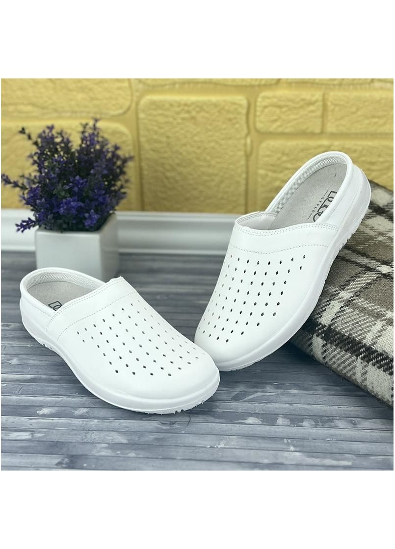 Тапочки жіночі медичні екошкіра Е-0005400 Білі Dago (260265492)