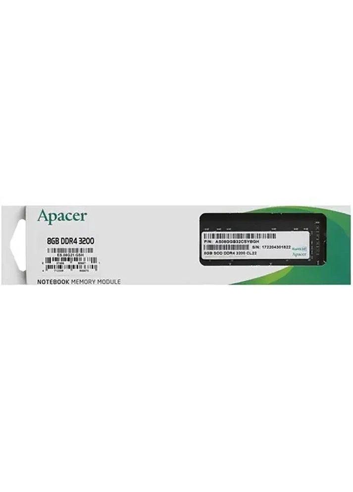 Оперативна пам'ять DDR4 8GB 3200MHz 1024x8 DIMM (EL.08G21.GSH) Apacer CL22 (361348113)