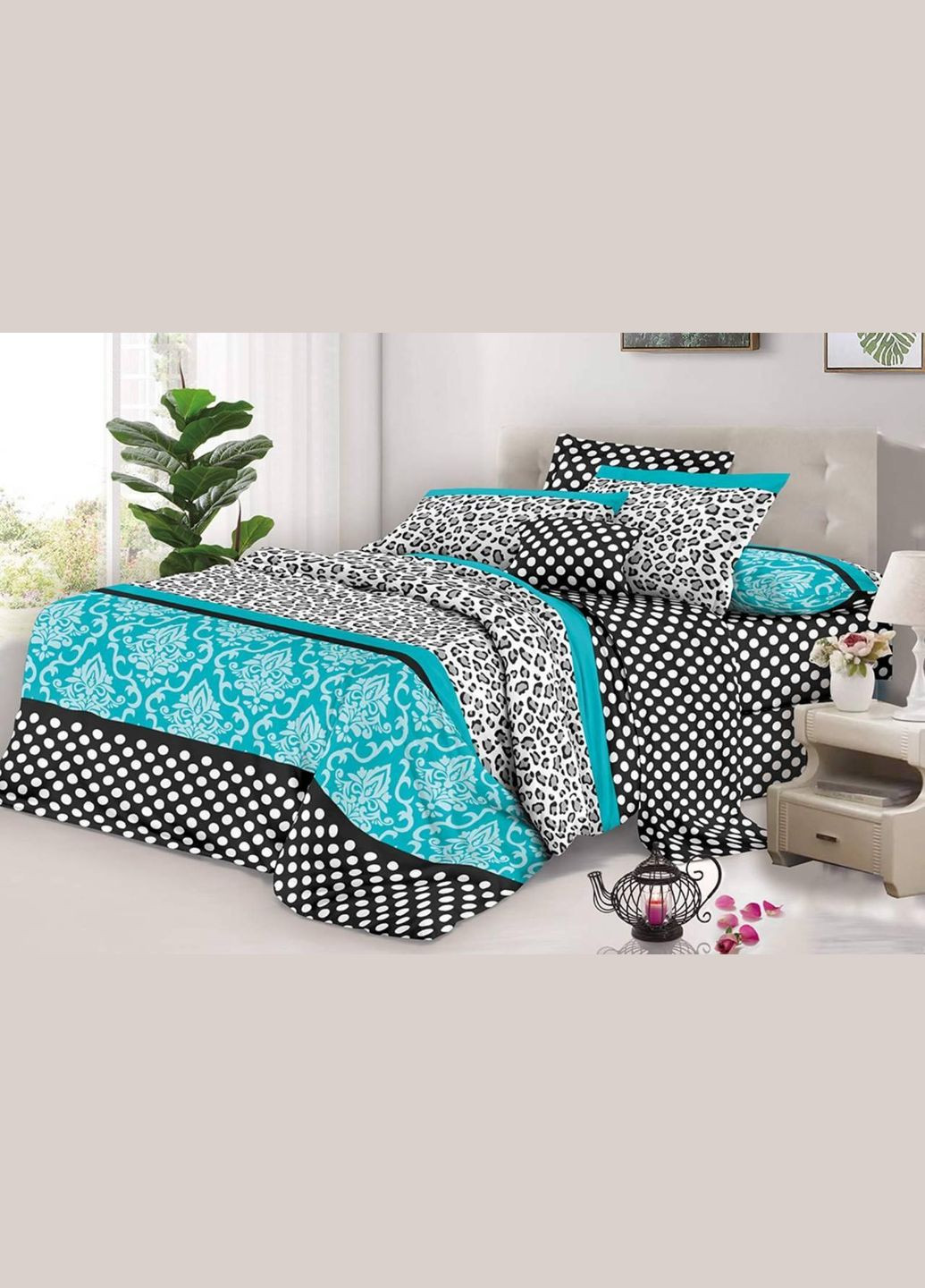 Евро комплект постельного белья Бязь 3D Premium 200х220 см BPе-319 Vital-Textile (305836341)