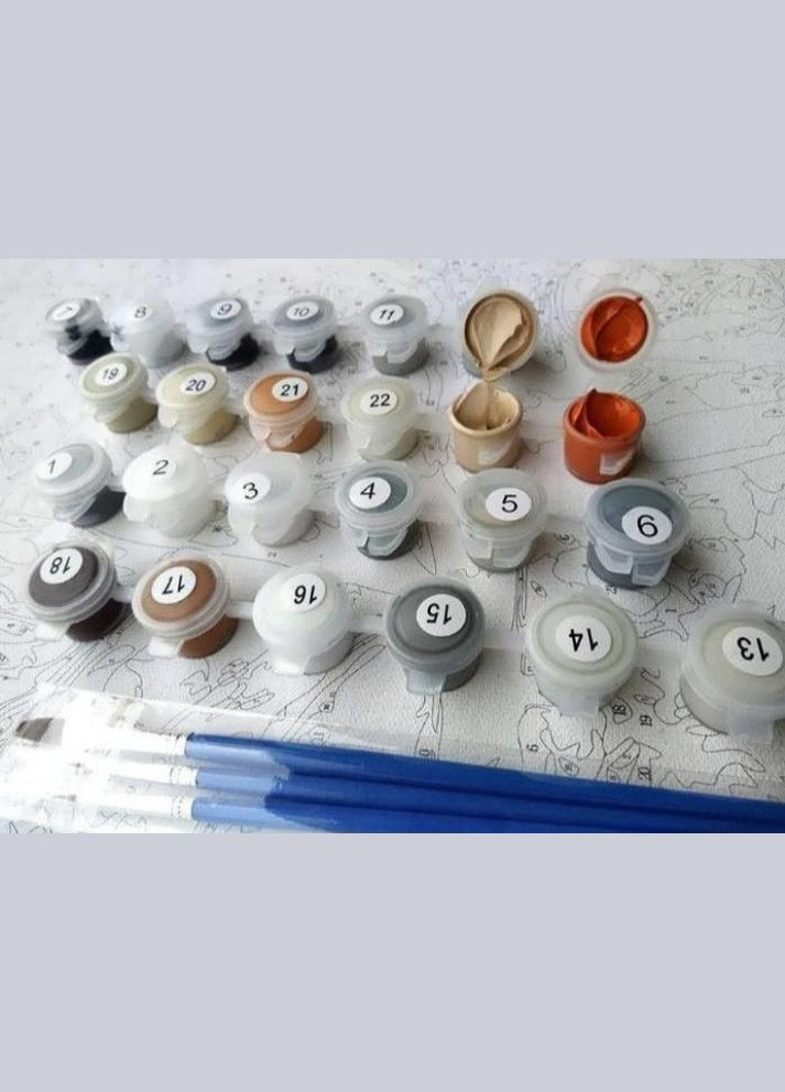 Картина за номерами Космонавт -рокер 40*50, набір для малювання за цифрами G570 Brushme (308988254)