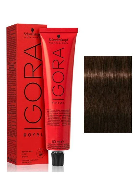 Стойкая краска для волос 4.6 Коричневый шоколадный Igora Royal, 60 мл Schwarzkopf (396336026)