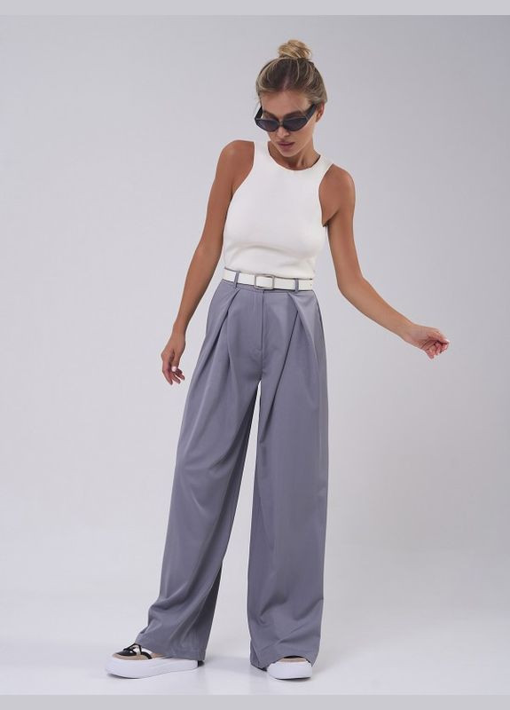 Брюки 14819 серые ISSA PLUS (317709075)