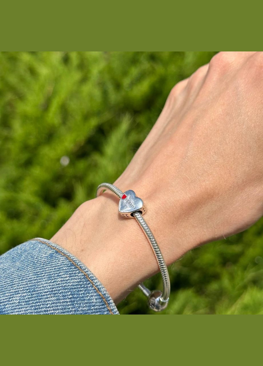 Срібна намистина Любов до України (A-009208) No Brand (330768587)