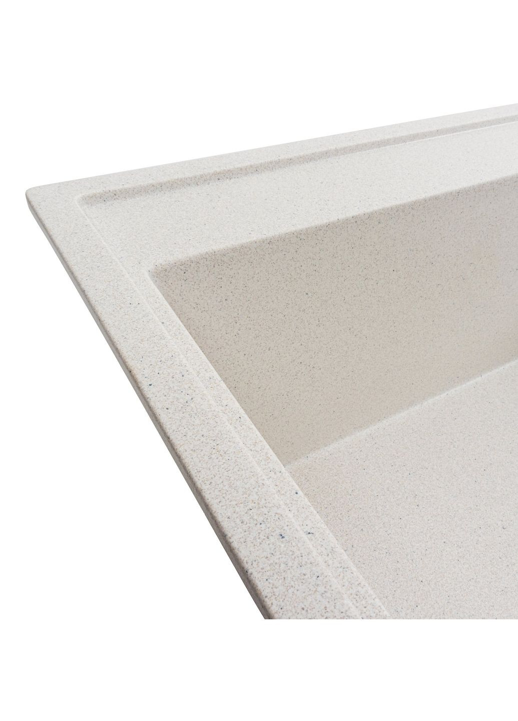 Гранитная мойка для кухни AZURIT 7950 матовая Белая в точку Valeso (358059804)