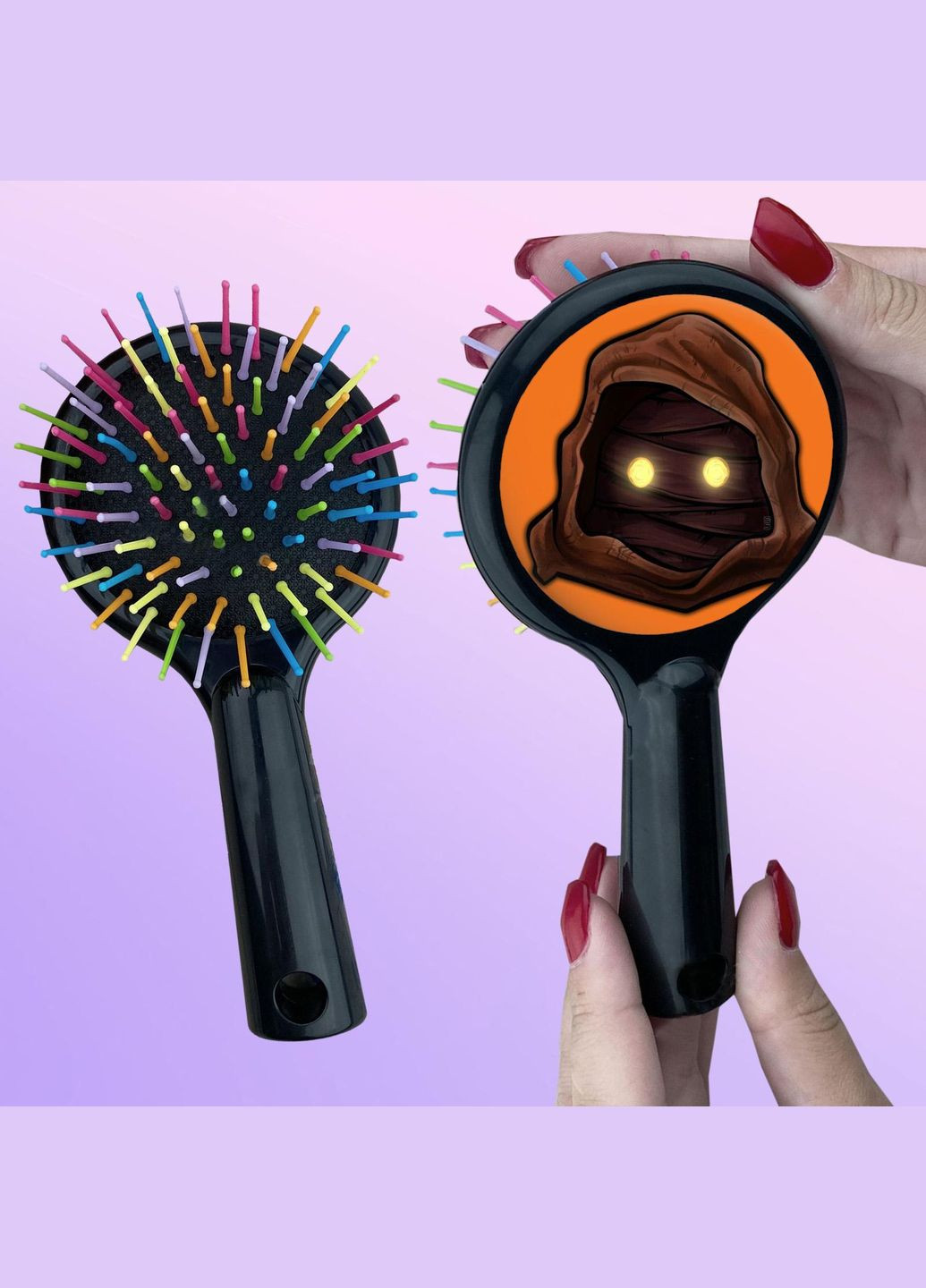 Гребінець для волосся з малюнком #00008 Чорний No Brand (315045014)