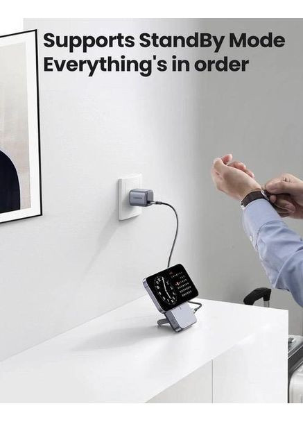 Магнітна батарея PB206 Magnetic Magsafe Powerbank 10 000 mAh 20W USB-C зі складаною підставкою Ugreen (349824335)