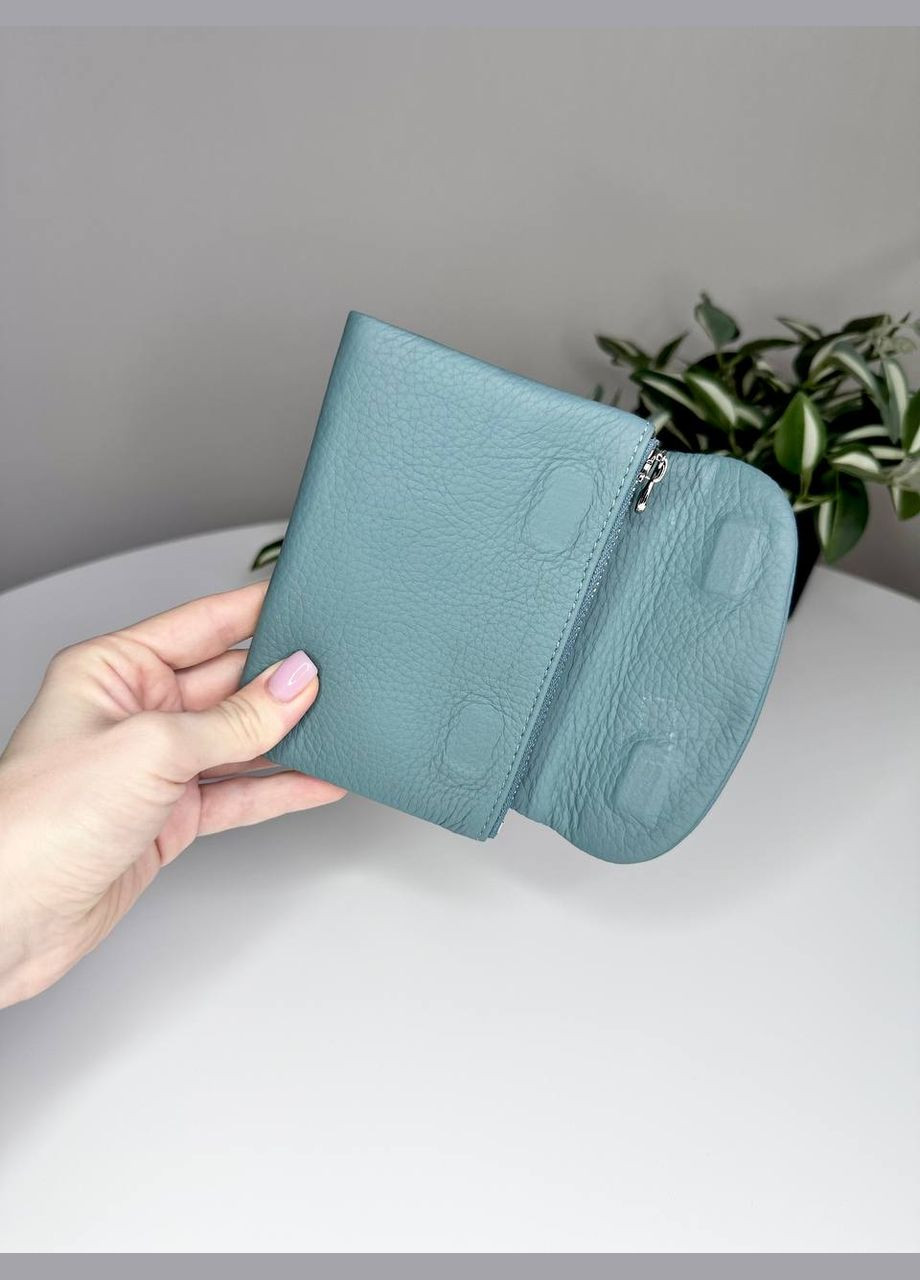 Шкіряний м'який гаманець на магнітах середнього розміру Classic (316218758)