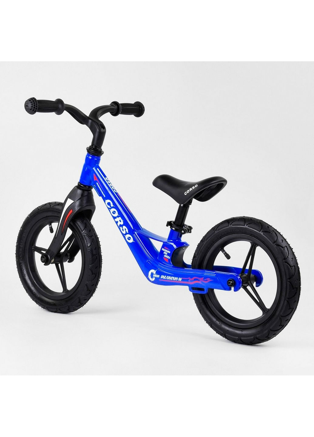 Велобіг дитячий 12'', з надувними колесами, магнієвою рамою та магнієвим кермом 72х14х30 см Corso (289369536)
