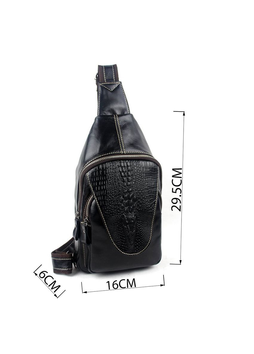 Сумка мужская на плечо 14760 Черная Vintage (329151129)