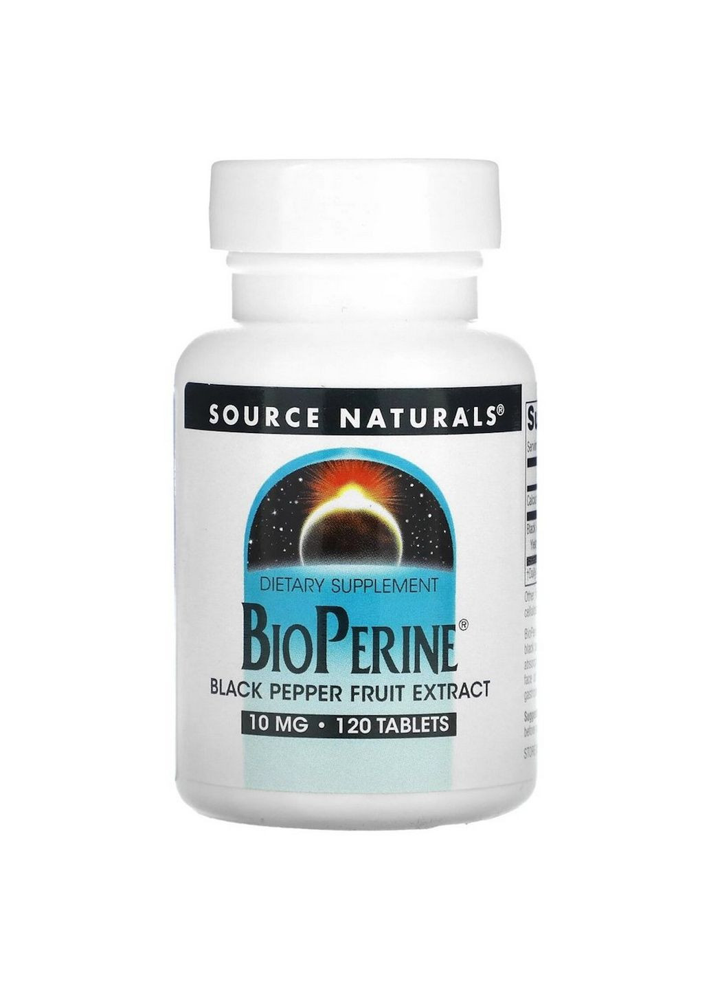 Натуральная добавка BioPerine 10 mg, 120 таблеток Source Naturals (293481300)