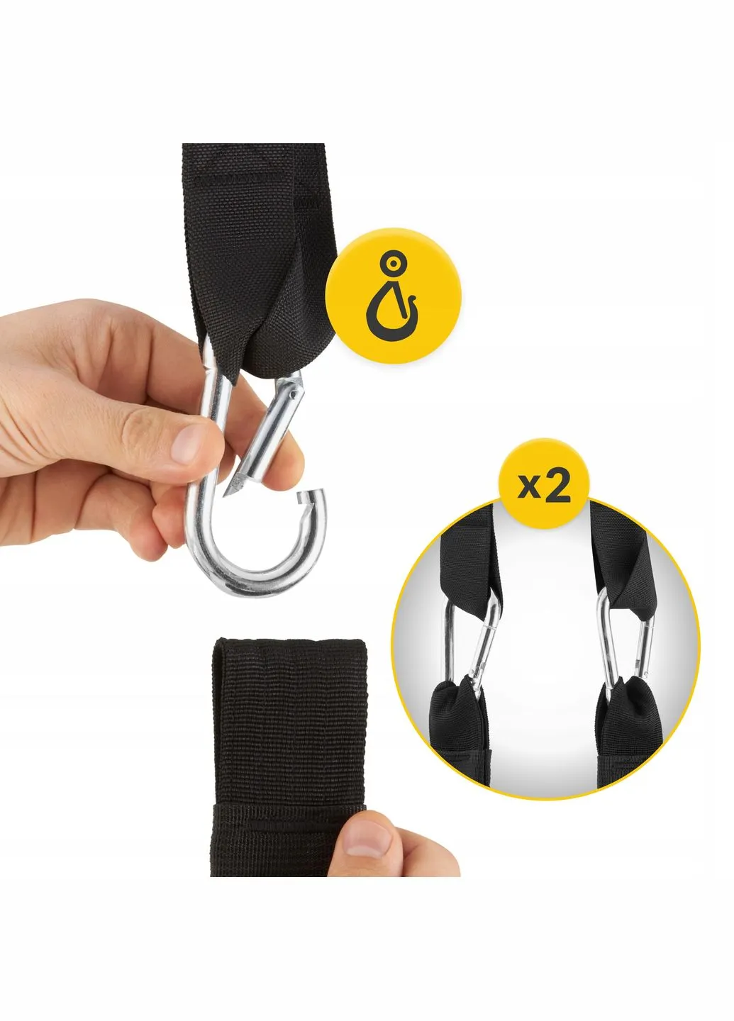 Петлі підвісні (Береша) AB Sling Straps Black (P-5905973402309) 4FIZJO (317048726)
