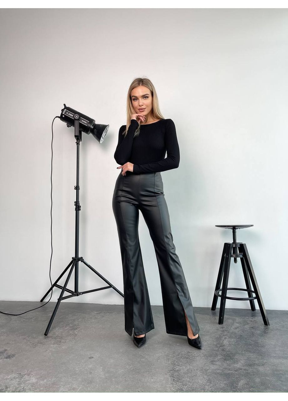 Лосини клеш чорного кольору 25972 ISt Fashion (363318258)