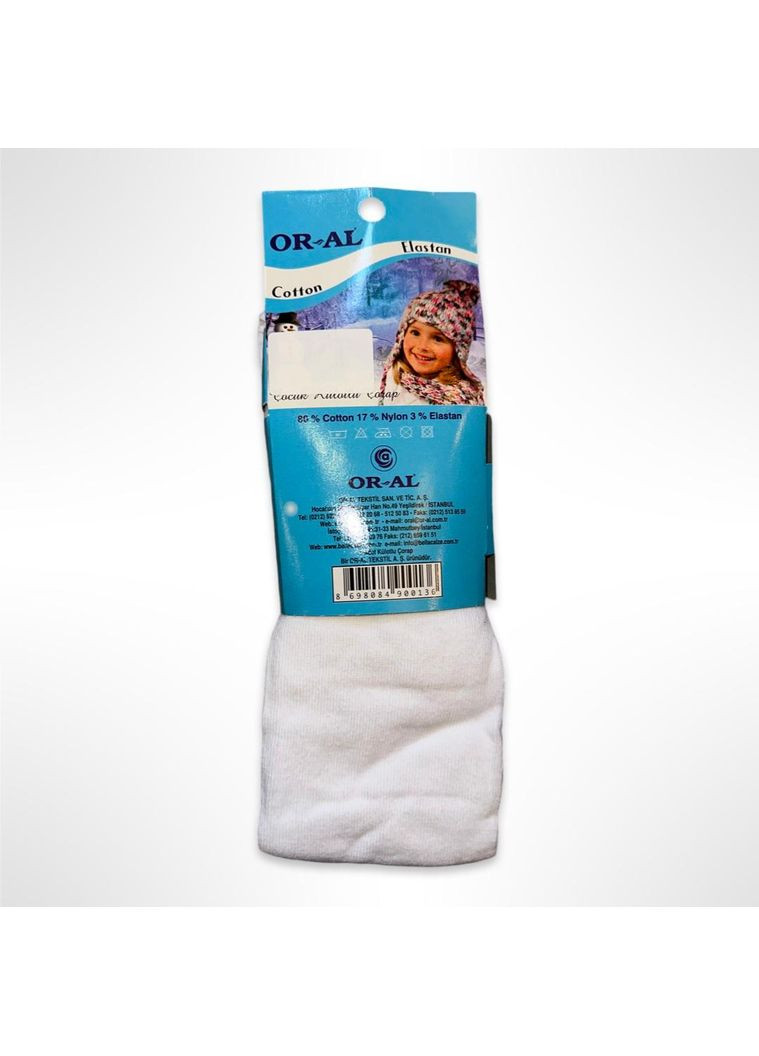 Детские колготки хлопковые для девочек OR-AL Белые (0885) No Brand (356603676)