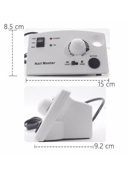 Фрезер для манікюру і педикюру ZS-602 Білий 65 Вт Nail Master (300520314)
