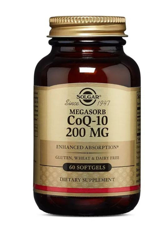 Коензим Q10 (CoQ10) 200 мг 60 гелевих капсул Solgar (361115818)