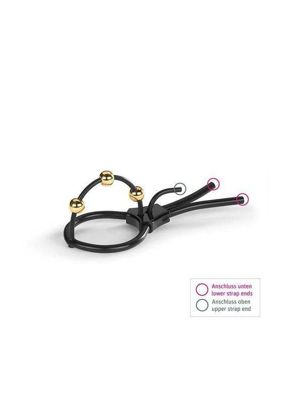 Утяжка для пеніса Mystim Pearly Pete, з трьома кульками No Brand (366878526)