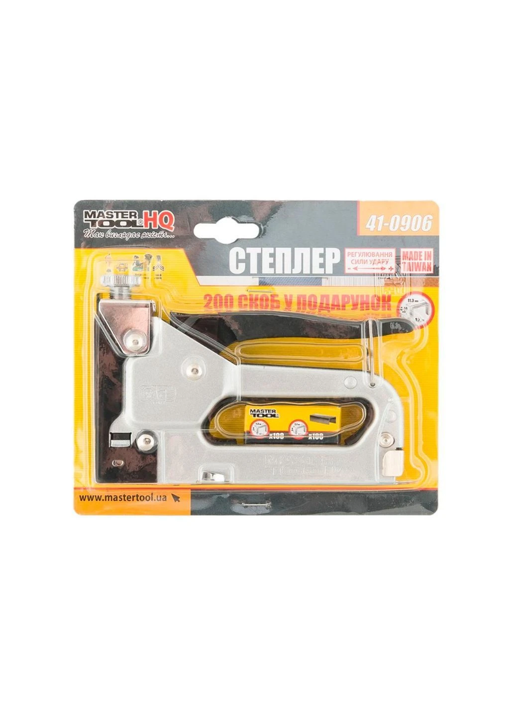 Степлер механический рычажный скоба 11.3 x 0.7 x 4-14 мм 41-0906 Mastertool (386748939)