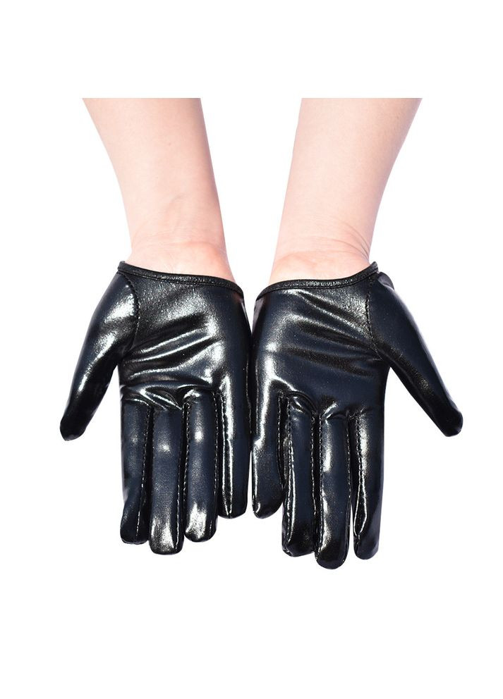 Жіночі короткі рукавички імітація латексу латексні No Brand (353492354)