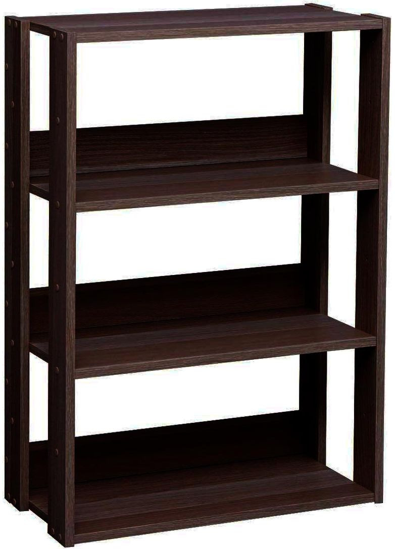 Книжковий стелаж з дерева Сервантес 58 мокко (КПС-581810) No Brand (328072841)