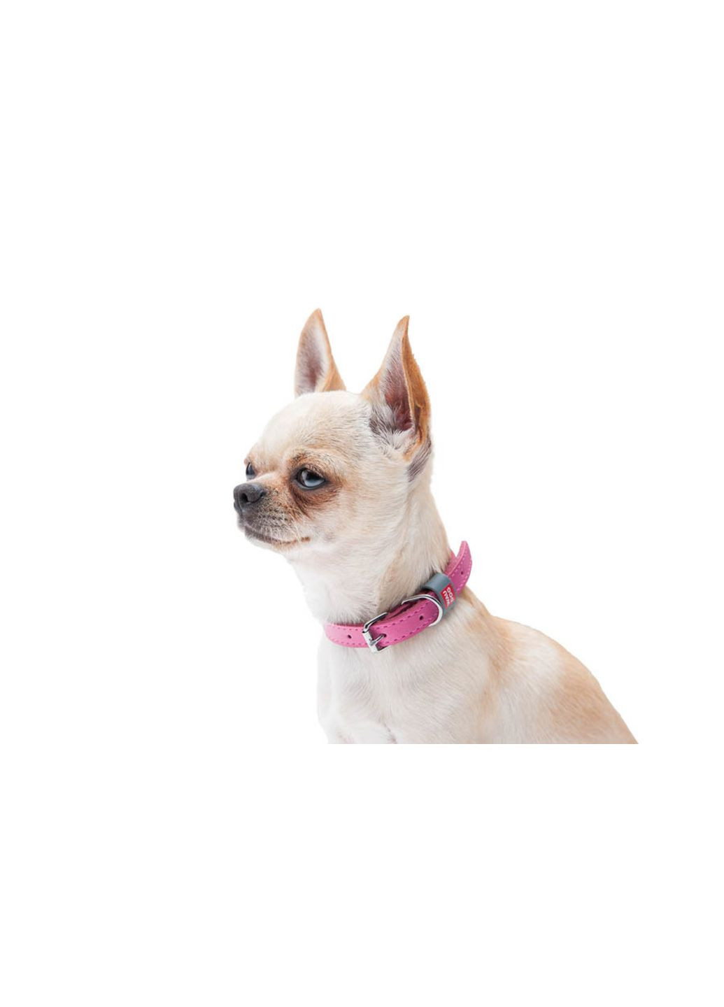 Нашийник для собак шкіряний Classic Ш 12 мм Дл 19-25 см Рожевий WAUDOG (279564722)