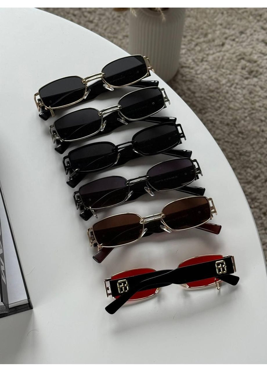 Окуляри з кільцем зі сталевим оправою від сонця. Сонцезаситні окуляри з полікарбонатною лінзою жіночі та чоловічі No Brand (370975405)