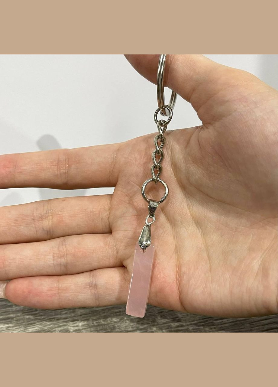 Кулон талисман с натуральным камнем кварц прямоугольной формы на цепочке в подарочной коробочке No Brand (331291759)