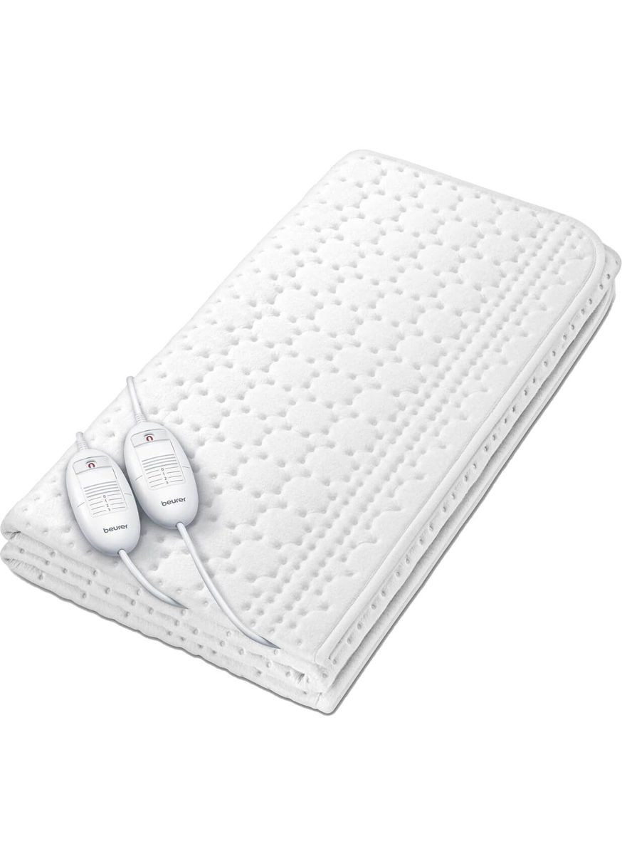 Электропростынь 150*140см, 2х60Вт, 3 режима, для двух человек, флис, Beurer (370619923)