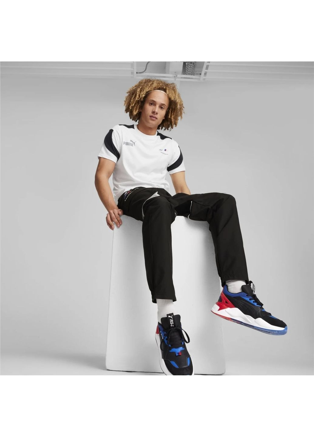 Белая мужская футболка bmw m motorsport mt7+ white 624141-02 Puma