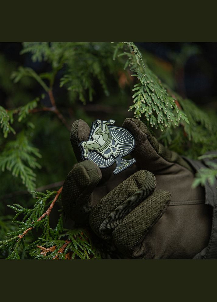 Нашивка Ace of Spades 3D PVC Black/Olive M-TAC (315047143)