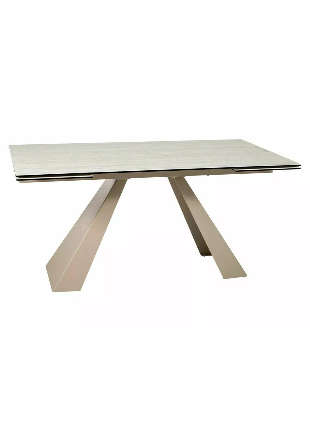 Стіл SALVADORE CERAMIC 160(240)*90 бежевий травертин/кашемір Signal (400264408)