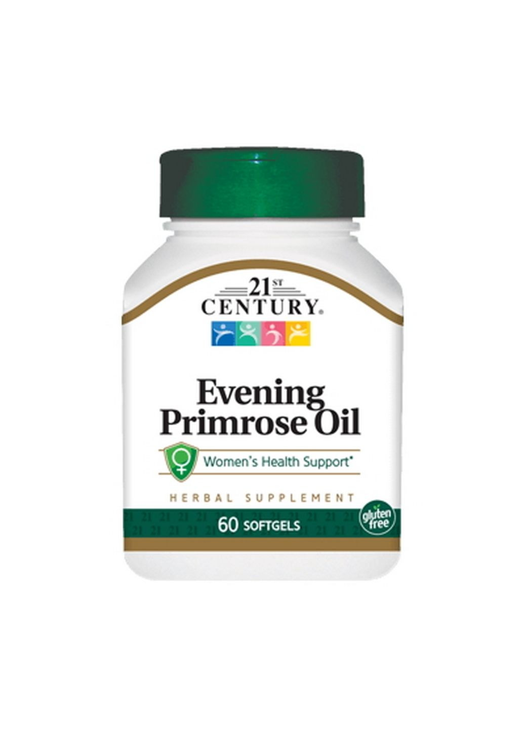 Жирні кислоти Evening Primrose Oil, 60 капсул 21st Century (293480385)