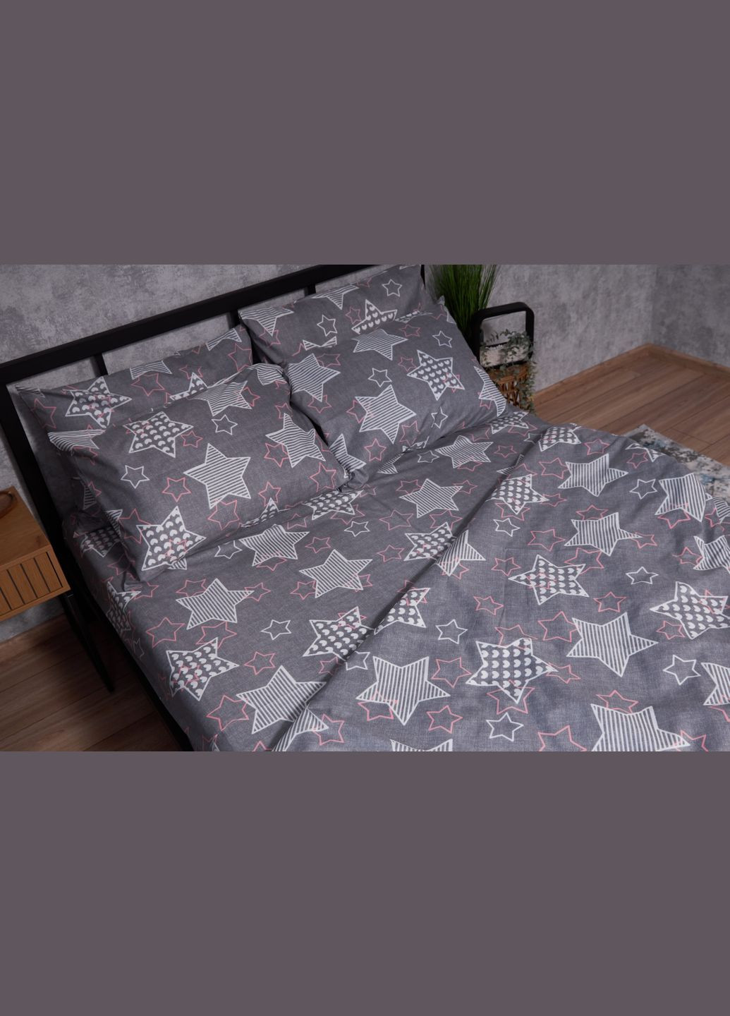 Комплект постельного белья Микросатин Premium «» King Size 220x240 наволочки 2х70х70 (MS-820002510) Moon&Star Stardom (286762570)