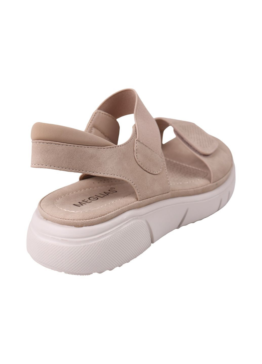 Бежевые босоножки женские бежевые на платформе Meglias