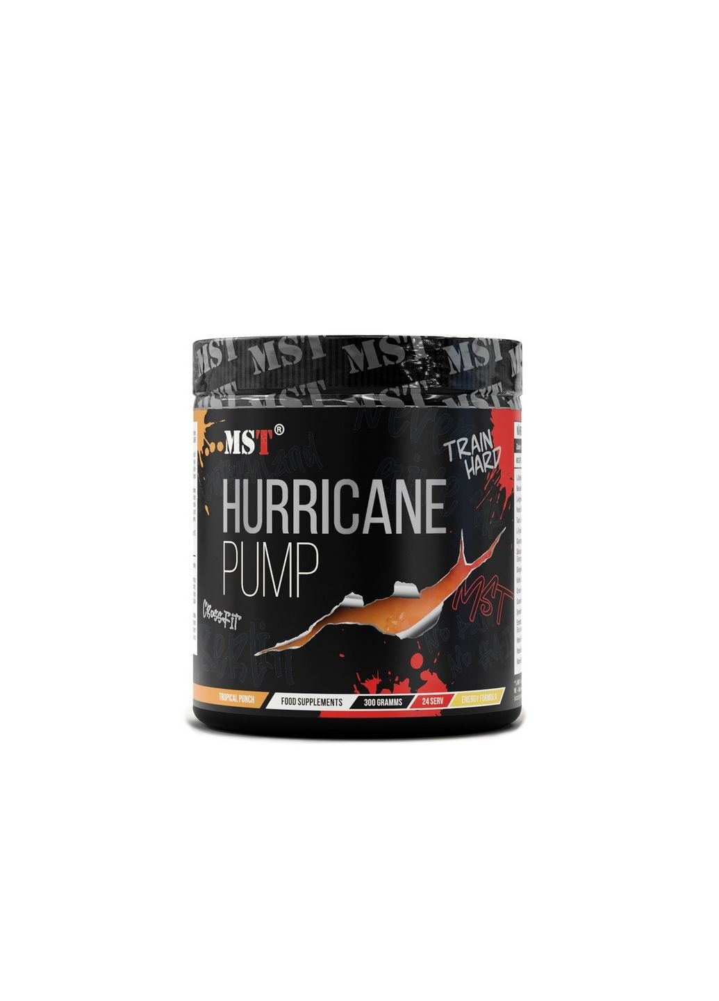 Предтренировочный комплекс Hurricane Pump, 300 грамм Тропический пунш MST (293482028)
