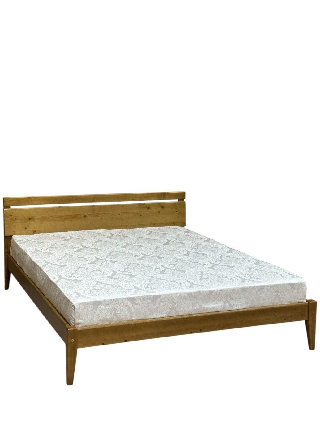 Двуспальная деревянная кровать дуб карамель 160х190 Скіф Л-256 (369653922)