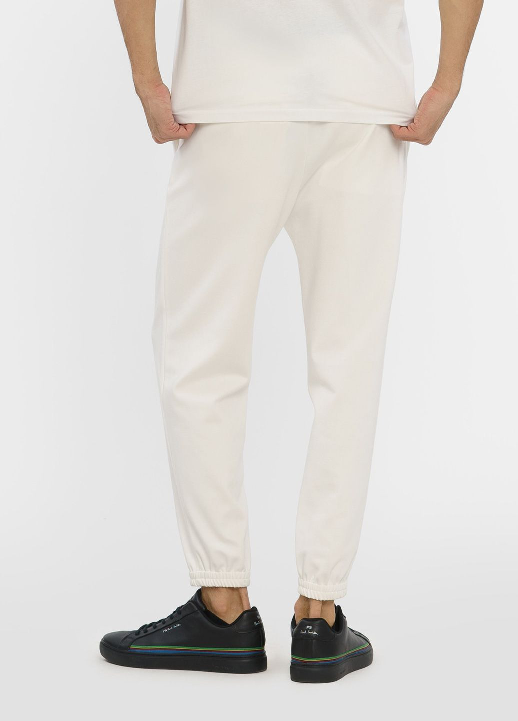 Белые кэжуал летние брюки Emporio Armani