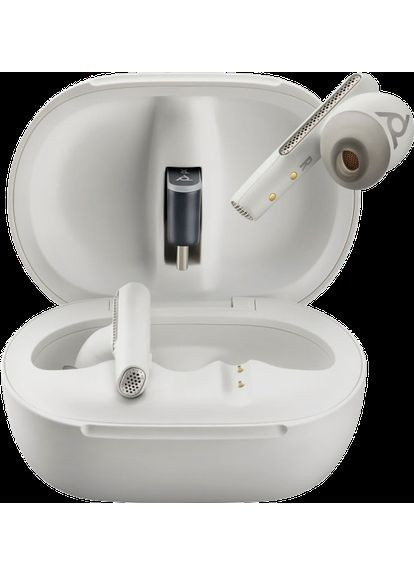 Наушники беспроводные Voyager Free 60+ Earbuds + BT700A + TSCHC White Poly (360418600)