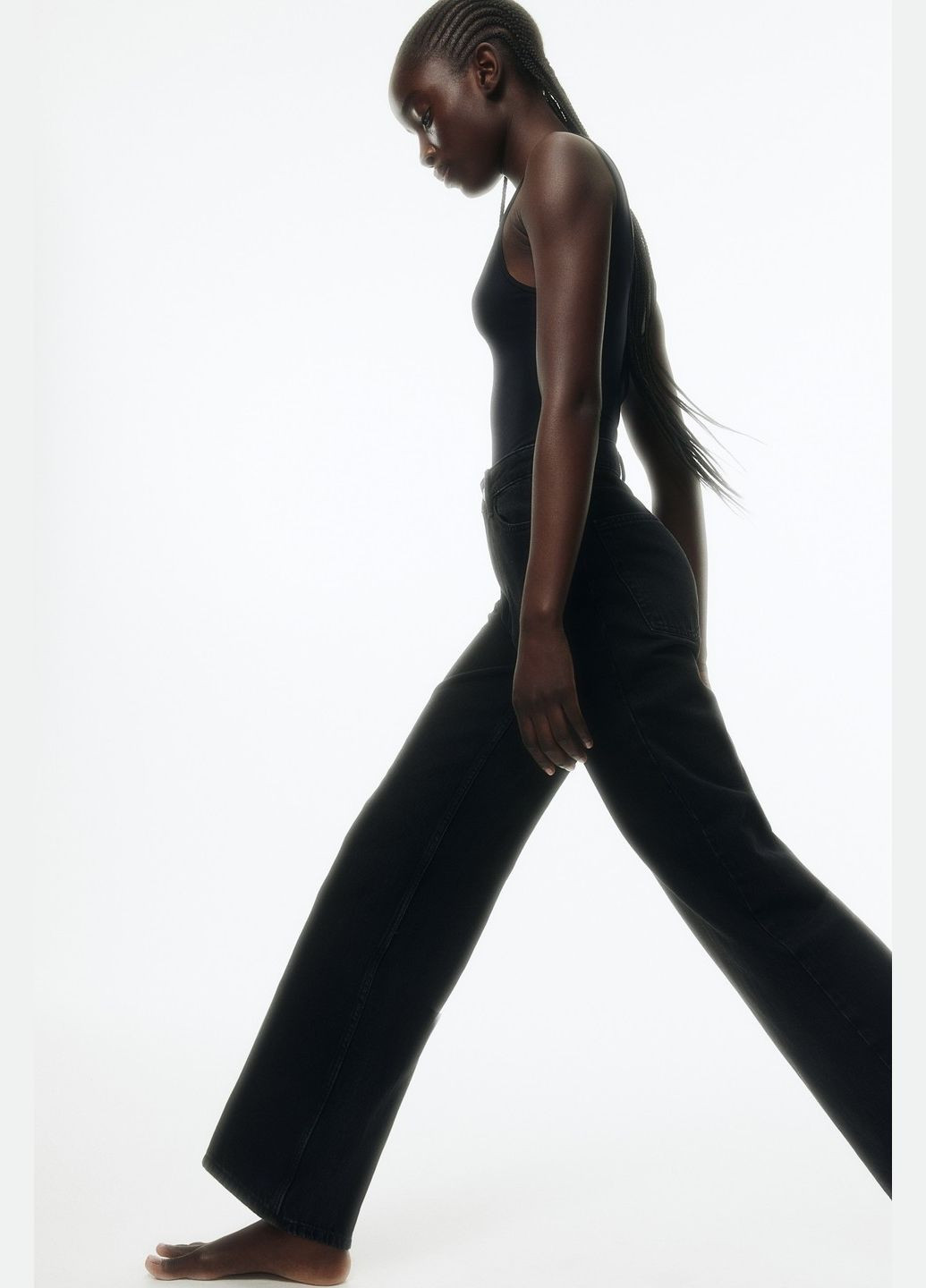 Джинси вільного кроя H&M (343316983)