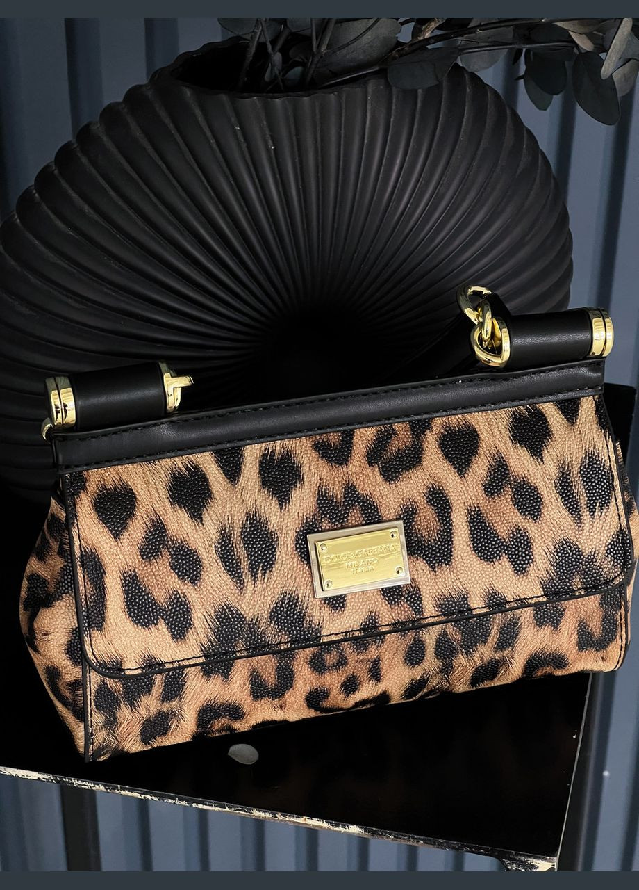 Сумка женская Sicily 19cm принт леопард мини No Brand (322464786)