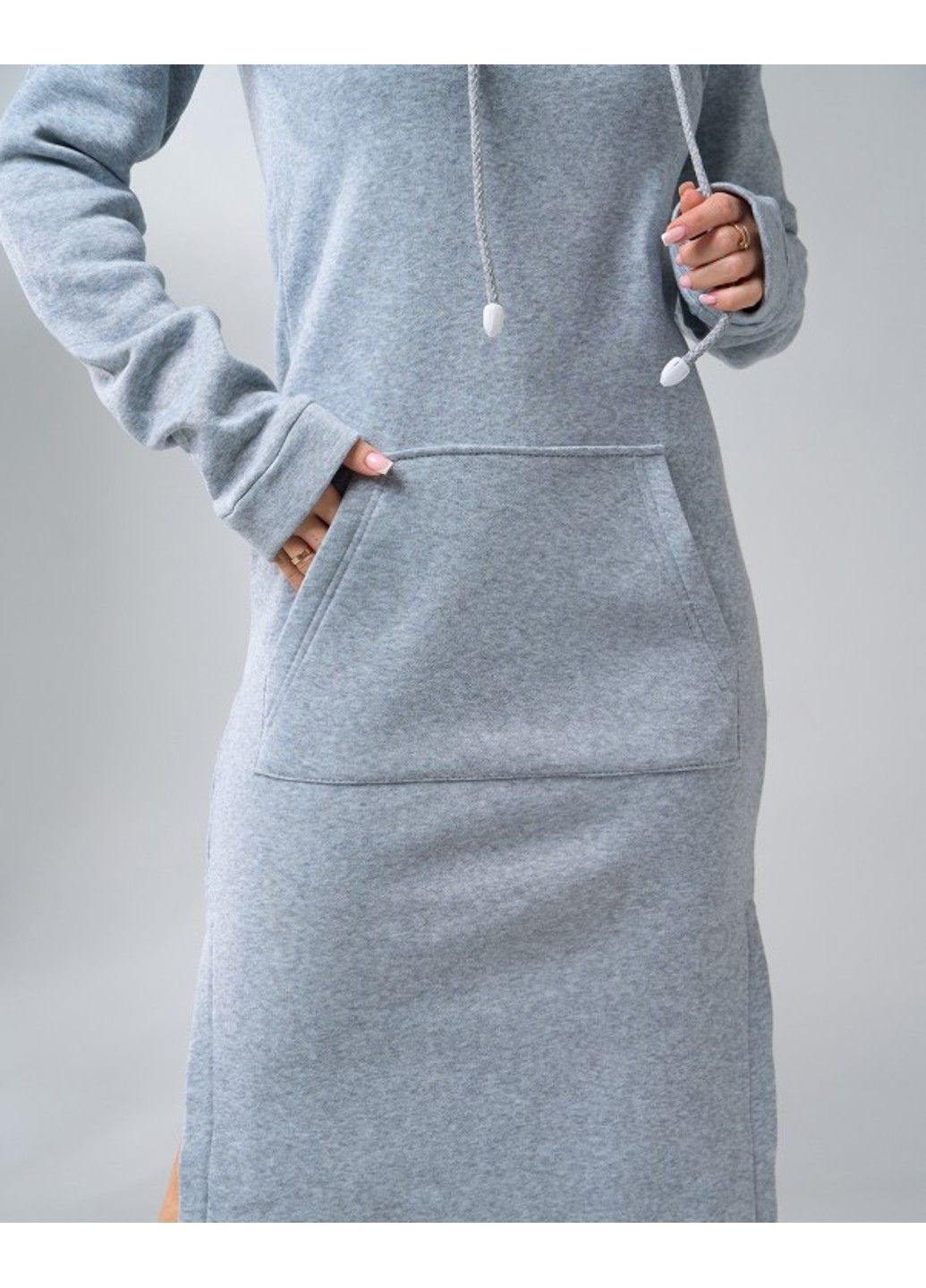 Серое повседневный платья 11104 серый ISSA PLUS